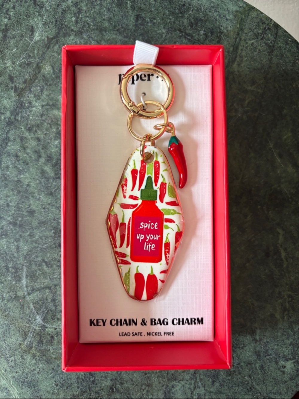 Piper K Spice Up Your Life Chili Pepper Keychain Bag Charm
